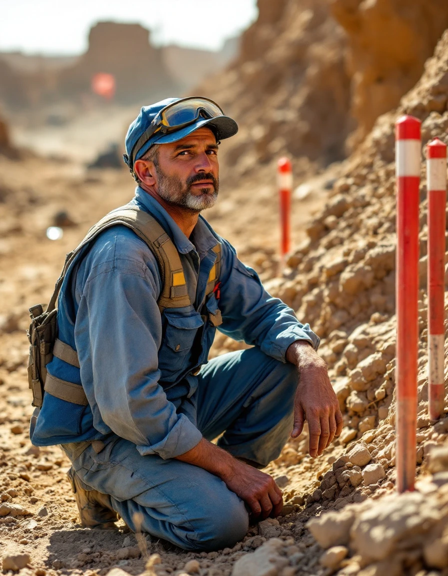 Mine clearance team in Iraq